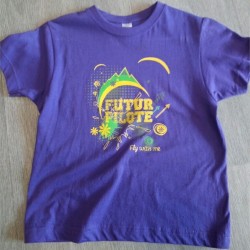 Fly With Me - T-shirt Kids violet ancien model DESTOCKAGE