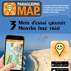 Paragliding map - 3 months free trial